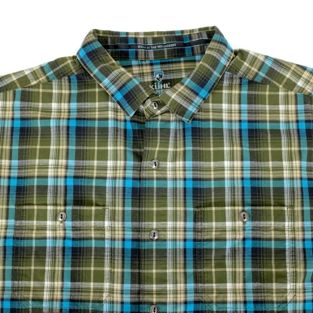 Kuhl Snap Button Performance Button Up Short Sleeve Pocket Shirt MD Medium